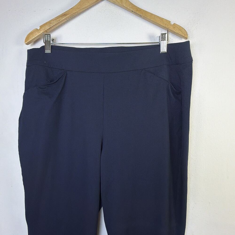 Chico's 3 Travelers Collection Black Ankle Dress Pants Stretch staple capsule XL - Picture 3 of 9